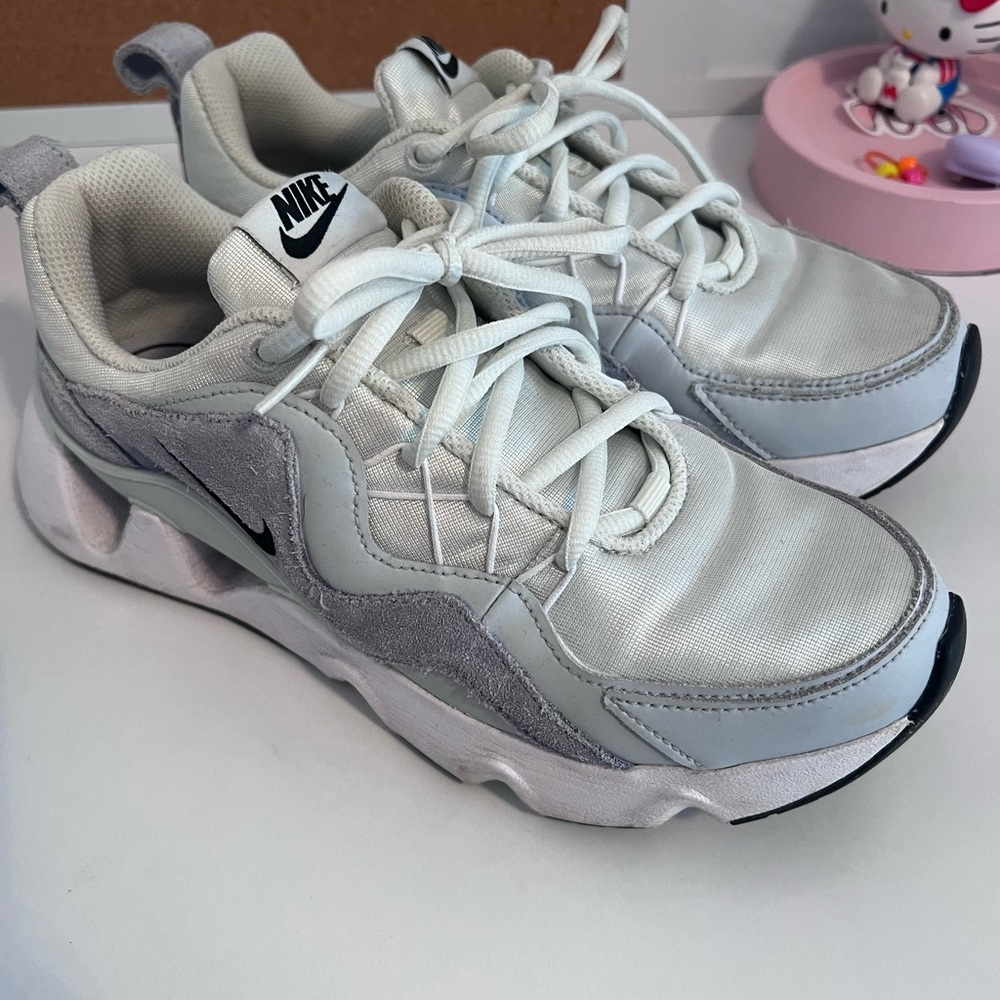 Nike women’s White and Light Gray Sneakers